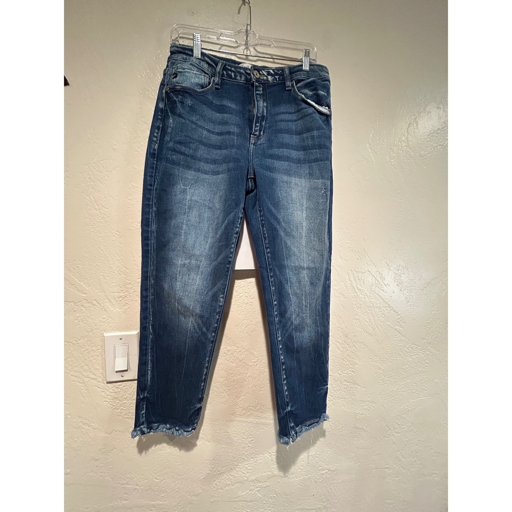 KanCan XX Maurices Skinny Jeans Medium‎ Wash Frayed Step Hem Size 29 145498
